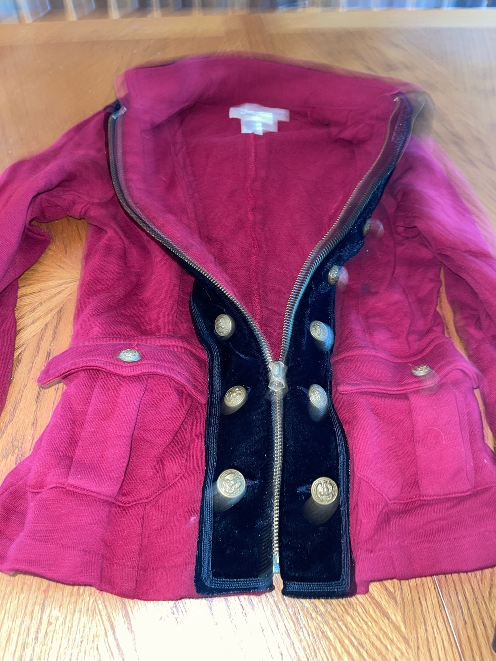 Vintage Ralph Lauren denim & supply Women's Military-Style Red Jacket - Picture 7 of 7
